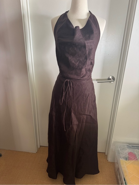 DISSH Dresses & Skirts - DISSH Dark Brown Halter Maxi Dress